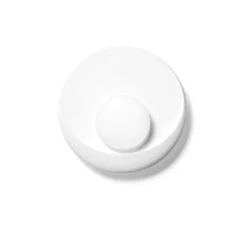 Applique di gesso bianca moderna design sforzin pitane diffusore in vetro