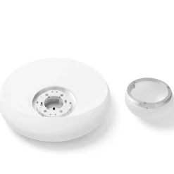 Applique di gesso bianca moderna design sforzin pitane diffusore in vetro
