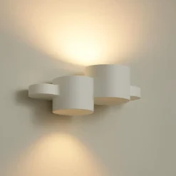 Applique di gesso bianca pitturabile chia sforzin design moderna