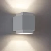 Applique di gesso bianco per interni squadrato syme sforzin