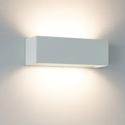 Applique di gesso hermione sforzin rettangolare bianca