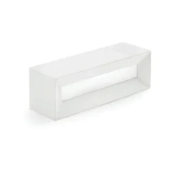 Applique di gesso hermione sforzin rettangolare bianca