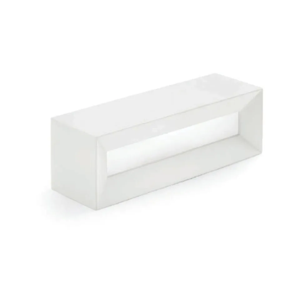 Applique di gesso hermione sforzin rettangolare bianca
