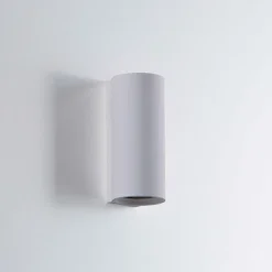 Applique di gesso isyluce per interni cilindro bianco