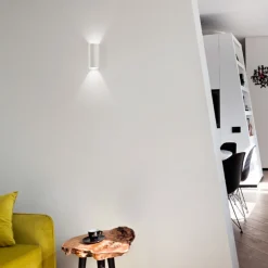 Applique di gesso isyluce per interni cilindro bianco