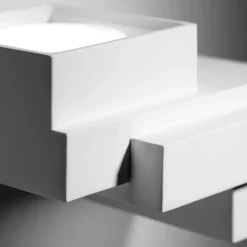 Applique di gesso 2 luci sopra sotto tecnico sforzin sibari