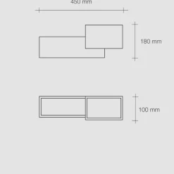 Applique di gesso moderna paro sforzin design bianca