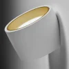 Applique di gesso rotonda bianco oro nasso sforzin