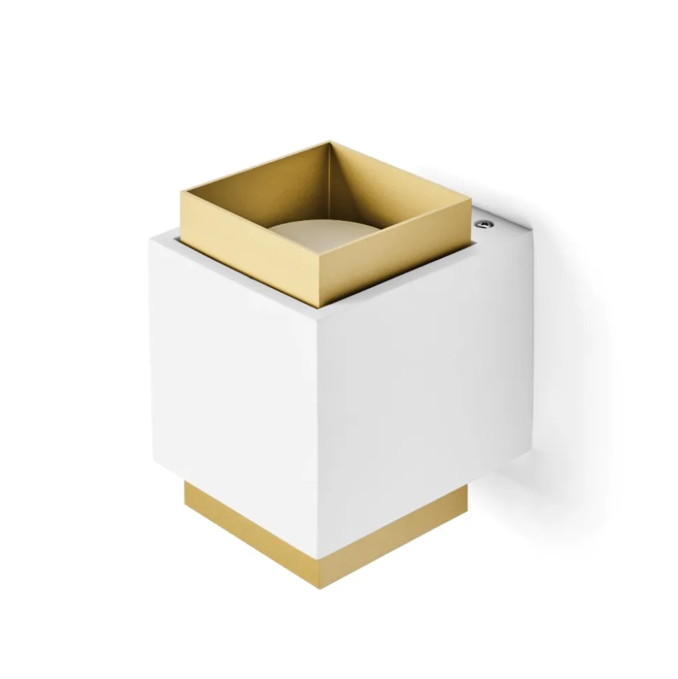Applique di gesso syme sforzin bianco oro design moderna