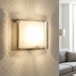 Applique di vetro moderna fume fabas luce alide