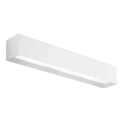 Applique gesso bianco moderna rettangolare hermione sforzin