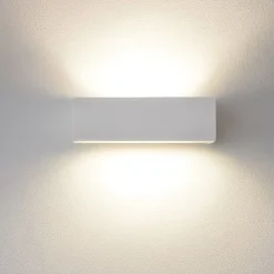 Applique in gesso led 3000k linea light gypsum w1 mono emissione