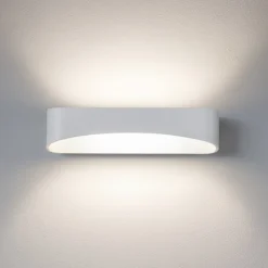 Applique isyluce drappo bianco led 36w 3000k moderna