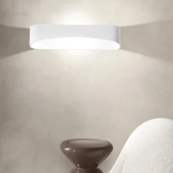 Applique isyluce drappo bianco led 36w 3000k moderna