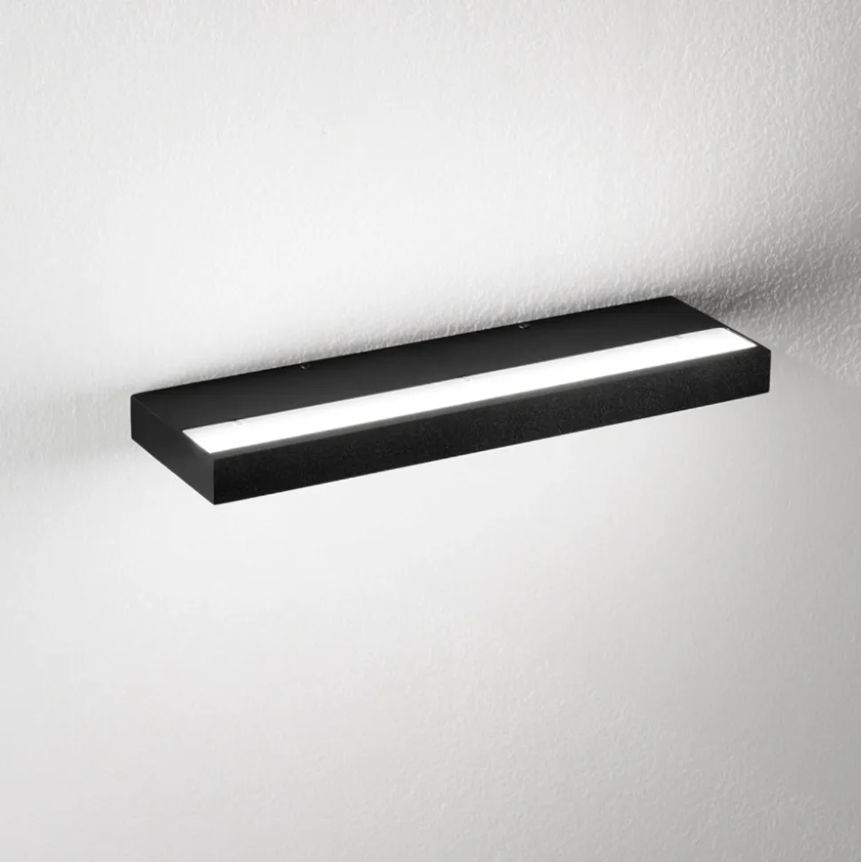 Applique isyluce duplex moderna led 40w 3000k-4000k nera