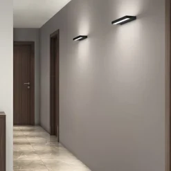 Applique isyluce duplex moderna led 40w 3000k-4000k nera