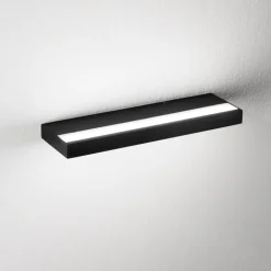 Applique isyluce duplex nero moderna led 40w 3000k-4000k