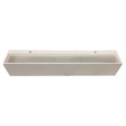 Applique isyluce 18w 3000k gesso bianca rettangolare