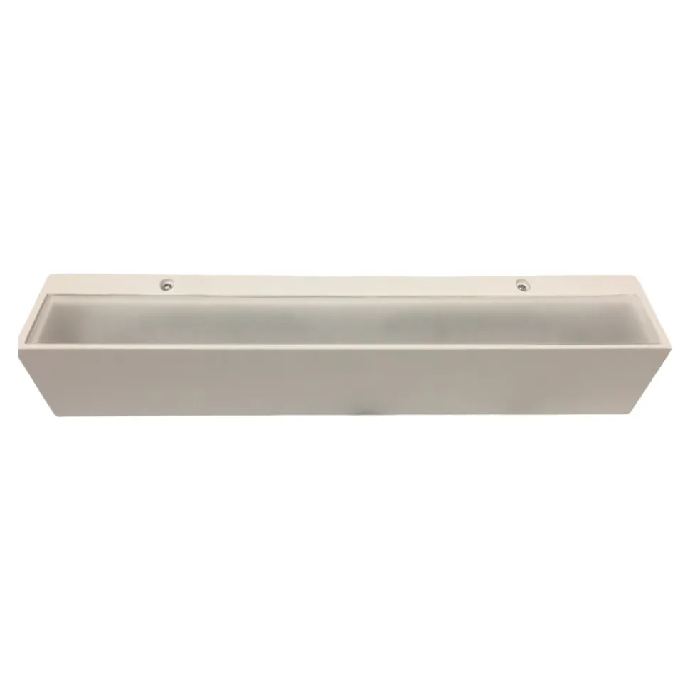 Applique isyluce 18w 3000k gesso bianca rettangolare