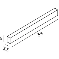 Applique lampada da parete led 14w 3000k rummo bianca perenz