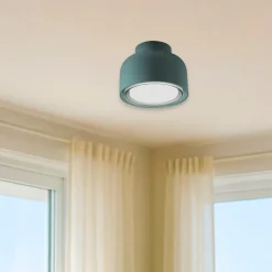 Applique lampada da parete moderna vivida bottone petrolio