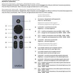 Applique lampada da parete moderna vivida bottone sabbia dimmerabile con telecomando