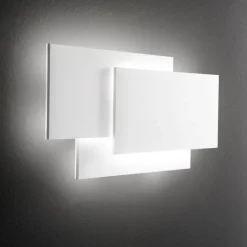 Applique lampada design moderna bianca led 36w 3000k dip perenz