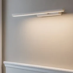 Applique led 2700k bianca sottile linea light straight 52cm