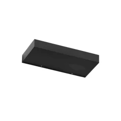 Applique led 3000k mono emissione linea light regolo nera