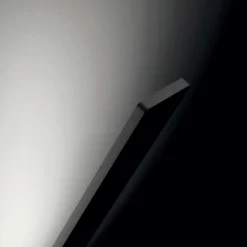 Applique led moderna 22w 3000k nera stilnovo lama