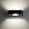 Applique led nero 20w 3000k design moderna isyluce