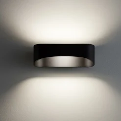 Applique led nero 20w 3000k design moderna isyluce