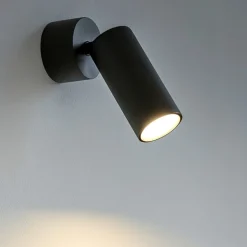 Applique led orientabile nero 10w 3000k isyluce focus slim