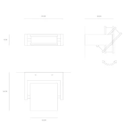 Applique led 18w 3000k axella vivida orientabile bianco