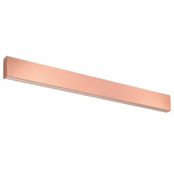 Applique led 41w 3000k bi emissione box w2 rame linea light