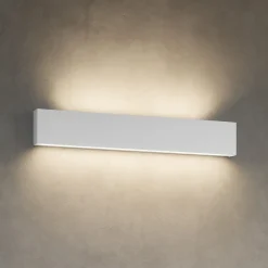 Applique led 28w 2700k bi emissione box w2 bianca linea light