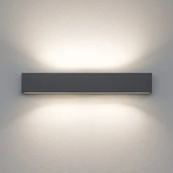Applique led 28w 2700k bi emissione cemento box w2 linea light