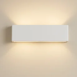 Applique led 19w 4000k bi emissione linea light box w2 bianco