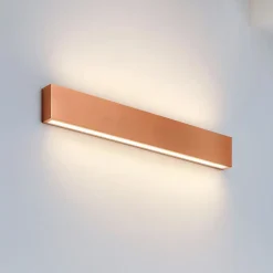 Applique led 28w 2700k bi emissione rame box w2 linea light