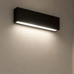 Applique led 14w 4000k box w1 mono emissione nero linea light