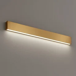 Applique led 41w 2700k box w1 ottone mono emissione linea light
