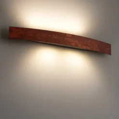 Applique led 30w 3000k curve marrone scuro moderna linea light