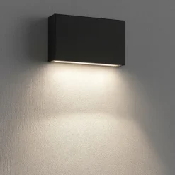 Applique led 14w 4000k linea light box w1 grigio cemento mono emissione