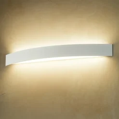 Applique led 30w 3000k moderna bianco linea light curve