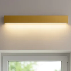 Applique led 28w 3000k mono emissione box w1 ottone linea light
