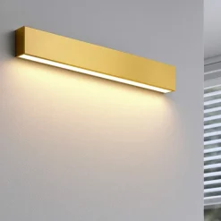 Applique led 28w 2700k mono emissione box w1 ottone linea light