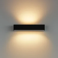 Applique led 41w 2700k nero bi emissione box w2 linea light