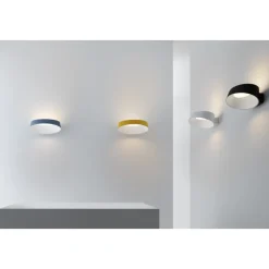 Applique led 17w 3000k nero dimmerabile oxygen stilnovo