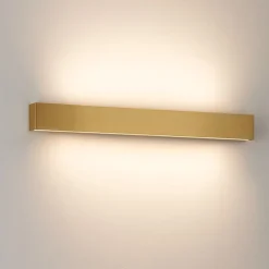 Applique led 41w 2700k ottone bi emissione box w2 linea light