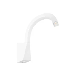 Applique linea light snake w3 con interruttore squadrato bianco